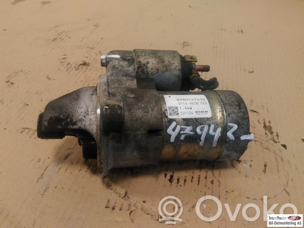 Opel Astra J Motor de arranque 
