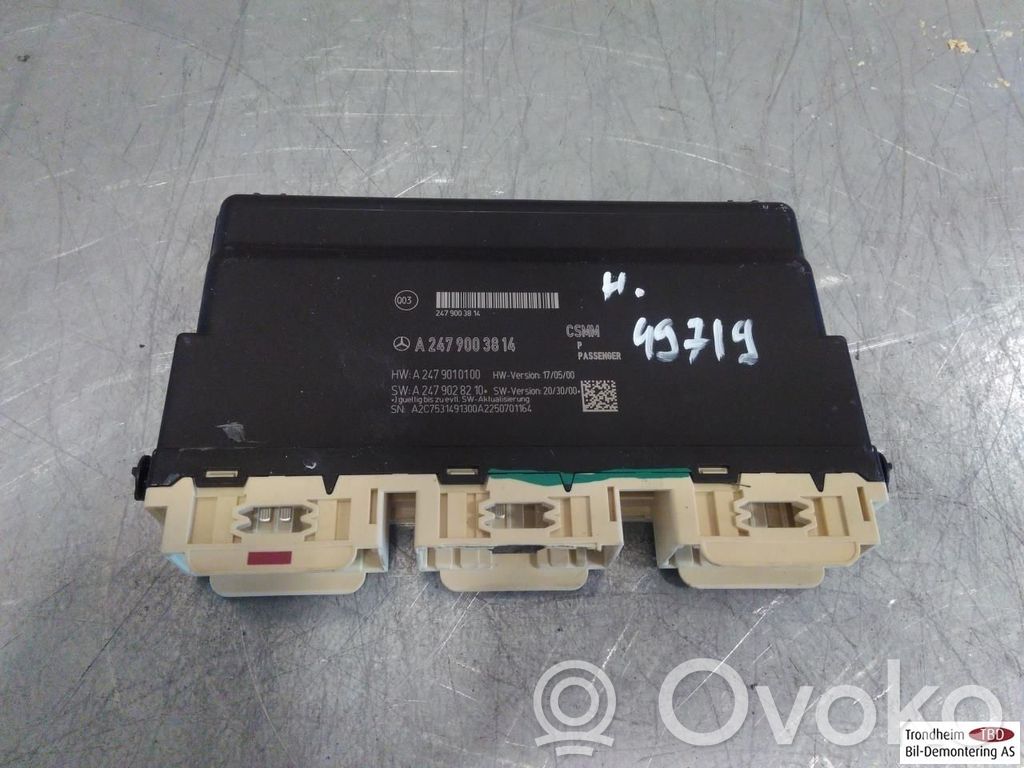 Mercedes-Benz EQA Module de commande de siège 