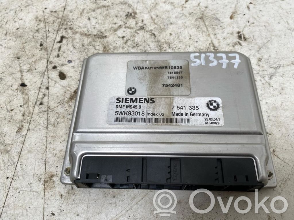 BMW X3 E83 Unidad de control/módulo ECU del motor 