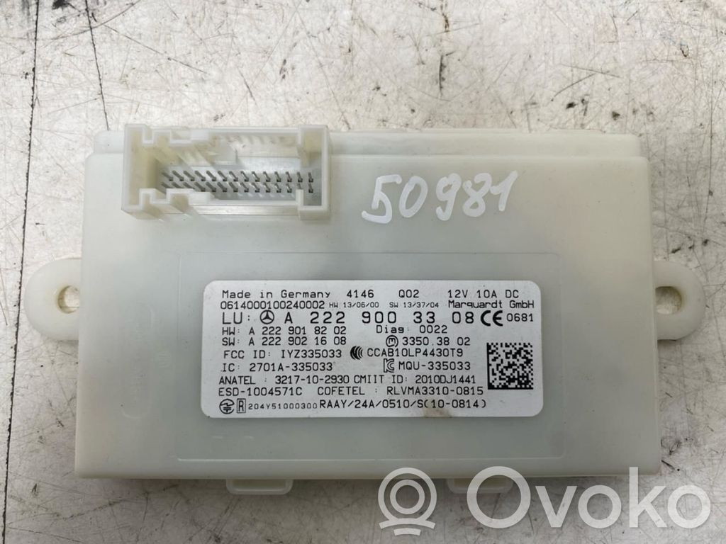 Mercedes-Benz S W222 Centralina/modulo keyless go