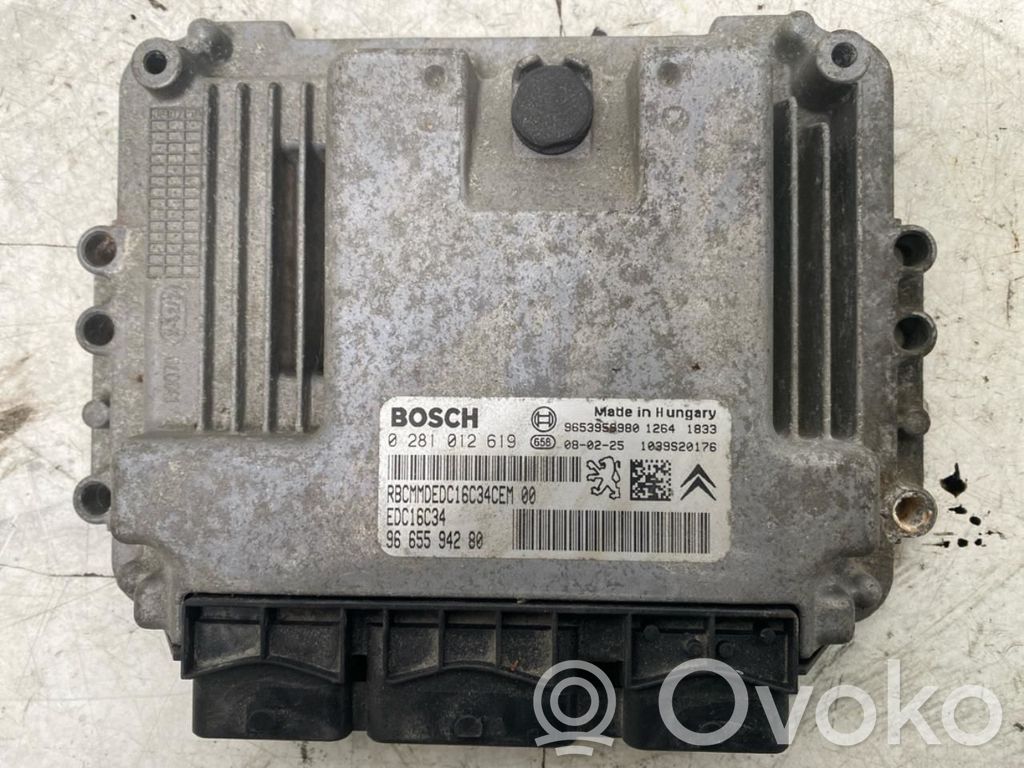 Peugeot Partner Unité de commande, module ECU de moteur 