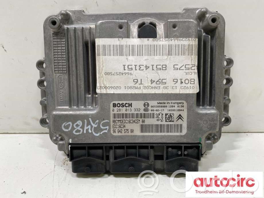 Engine control unit/module ECU   9664257580,1942NZ,0281013332,1942NZ,9664257580