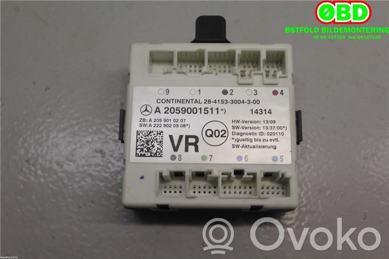 Mercedes-Benz C W205 Door control unit/module 
