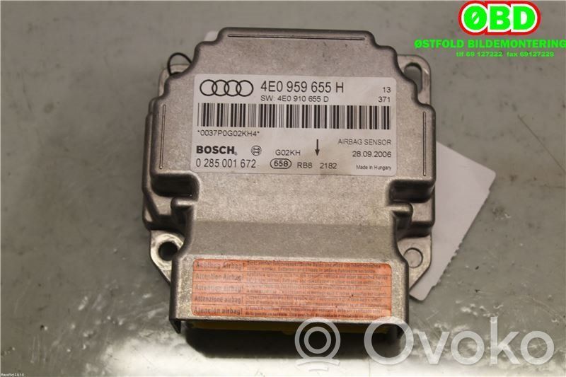 Airbag control unit/module   4E0959655H,4E0959655H,4E0959655H,4E0959655H