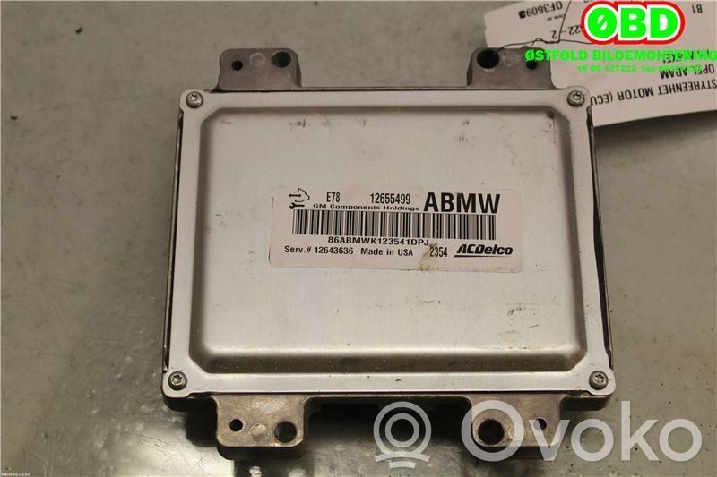Engine control unit/module ECU   12643636,1247282,12655499,1247282,12643636,12655499