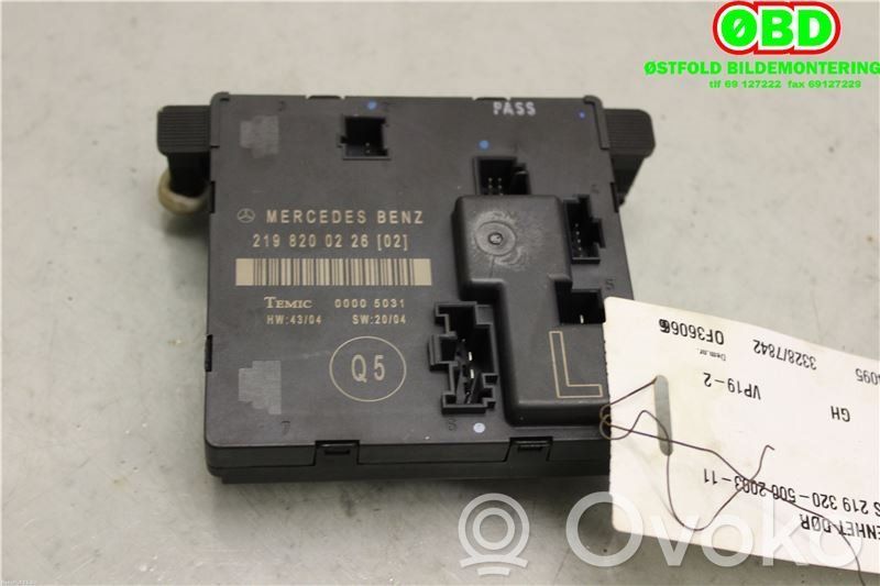 Mercedes-Benz CLS AMG C219 Centralina/modulo portiere 