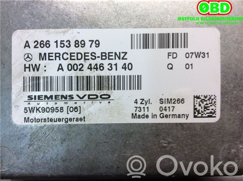 Mercedes-Benz B W245 Komputer / Sterownik ECU silnika 