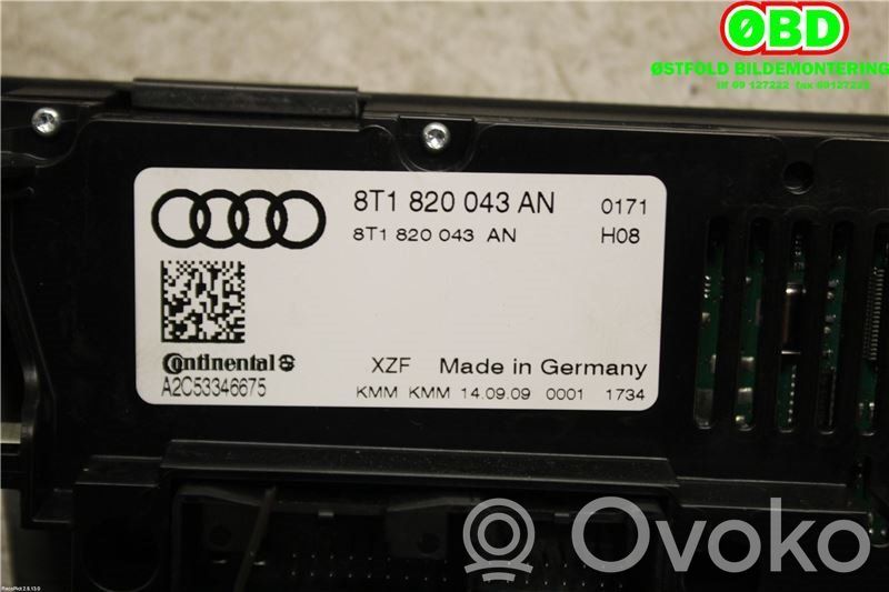 Audi Q5 SQ5 8R Panel klimatyzacji / Ogrzewania