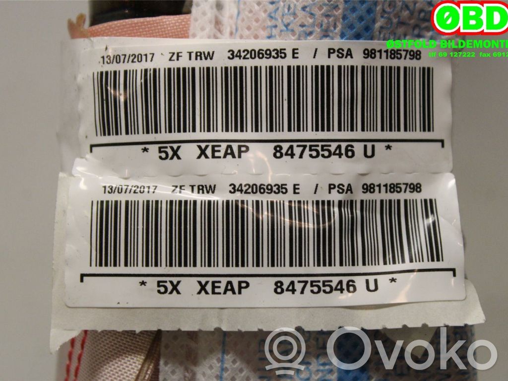 Citroen C3 Airbag del techo