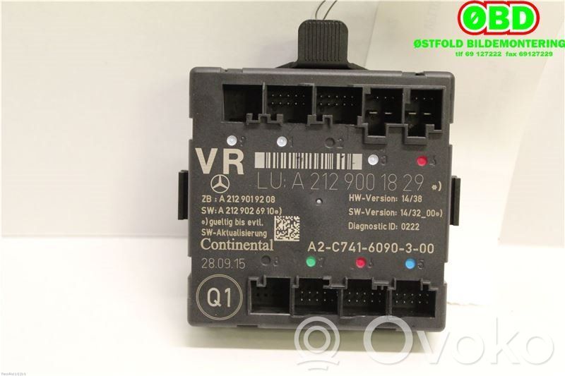 Mercedes-Benz E W212 Door control unit/module 