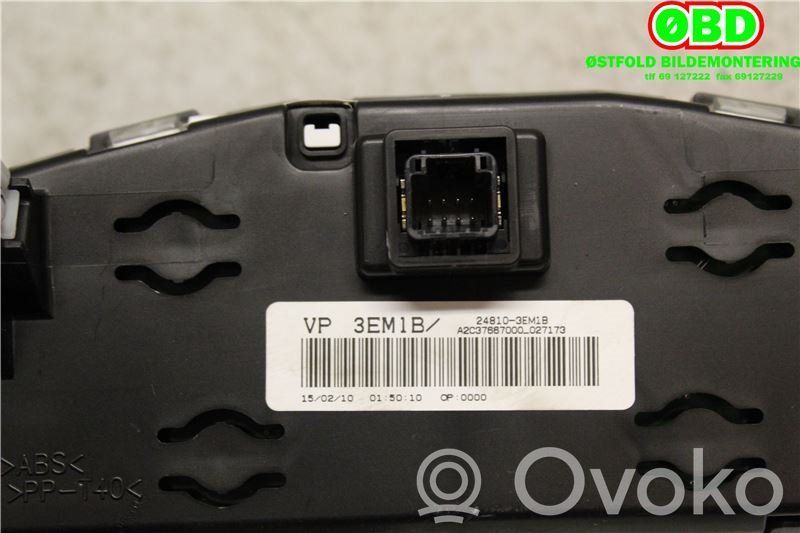 Nissan Leaf I (ZE0) Tachimetro (quadro strumenti)
