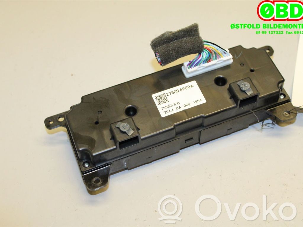 Nissan NV200 Climate control/heater control trim 
