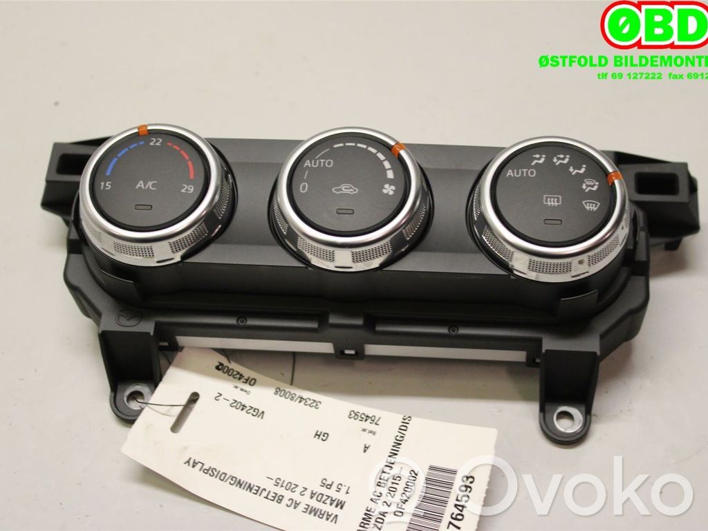 Mazda 2 Climate control/heater control trim 