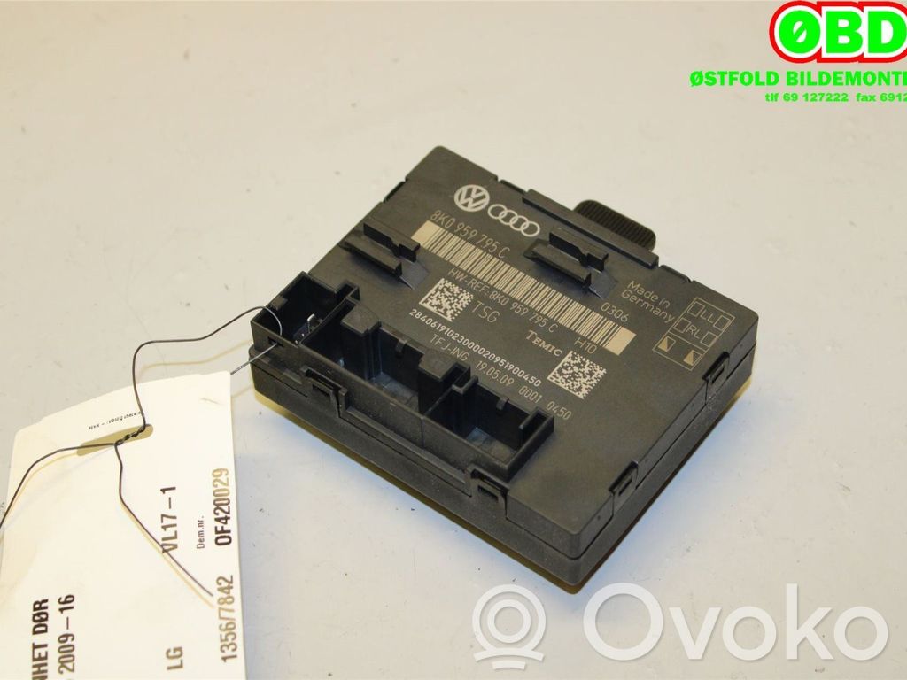 Audi Q5 SQ5 8R Centralina/modulo portiere