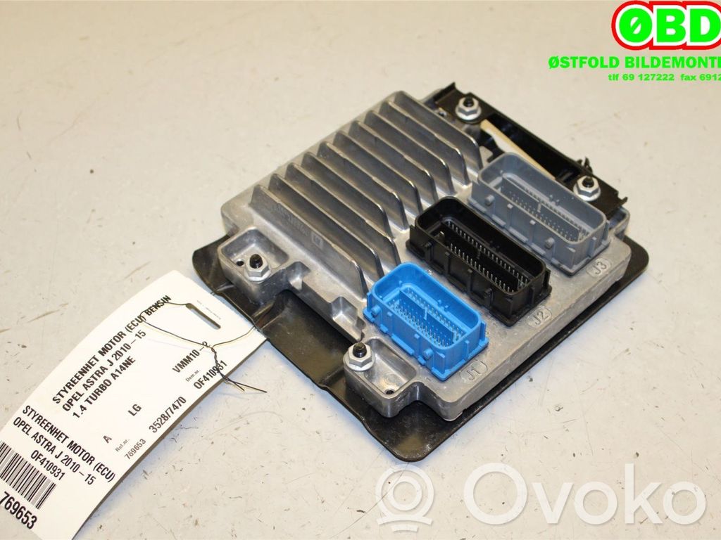 Opel Astra J Unidad de control/módulo ECU del motor 