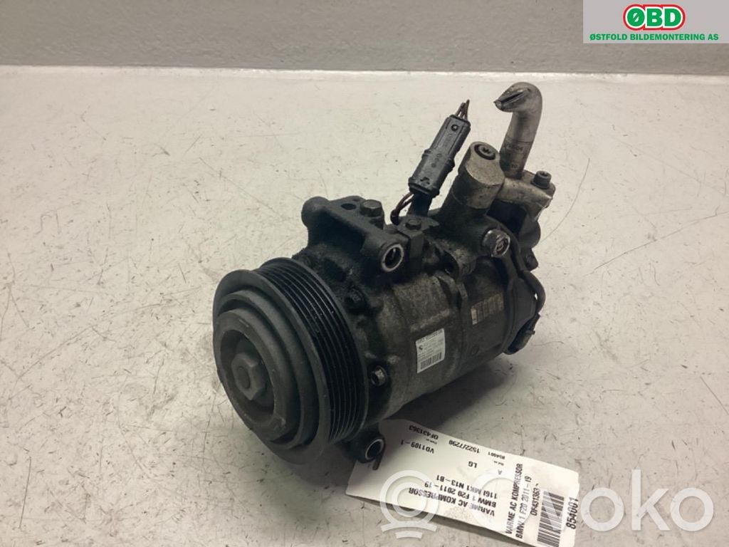 BMW 1 F20 F21 Kompresor / Sprężarka klimatyzacji A/C 