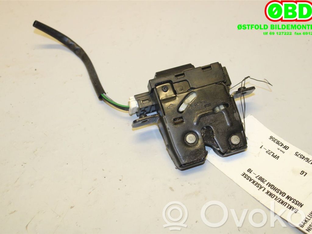 Nissan Qashqai Blocco chiusura del portellone