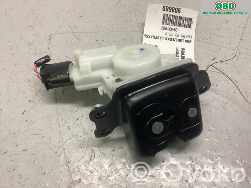 Lexus UX Tailgate lock latch 