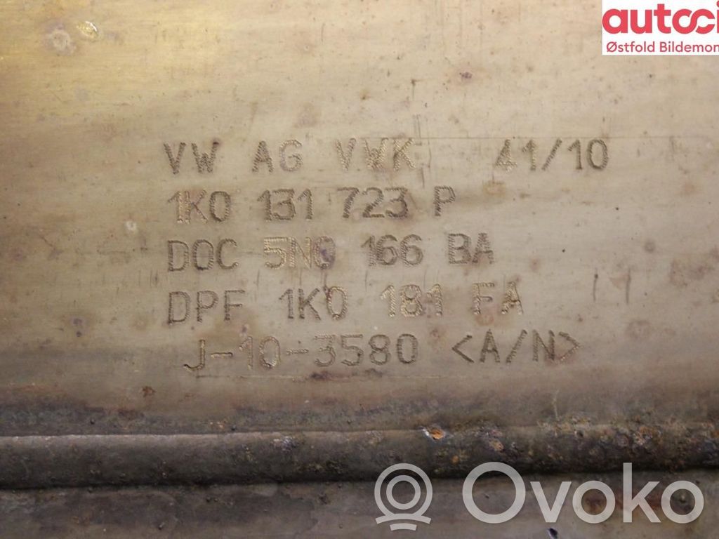 Volkswagen Touran II Filtr cząstek stałych Katalizator / FAP / DPF 