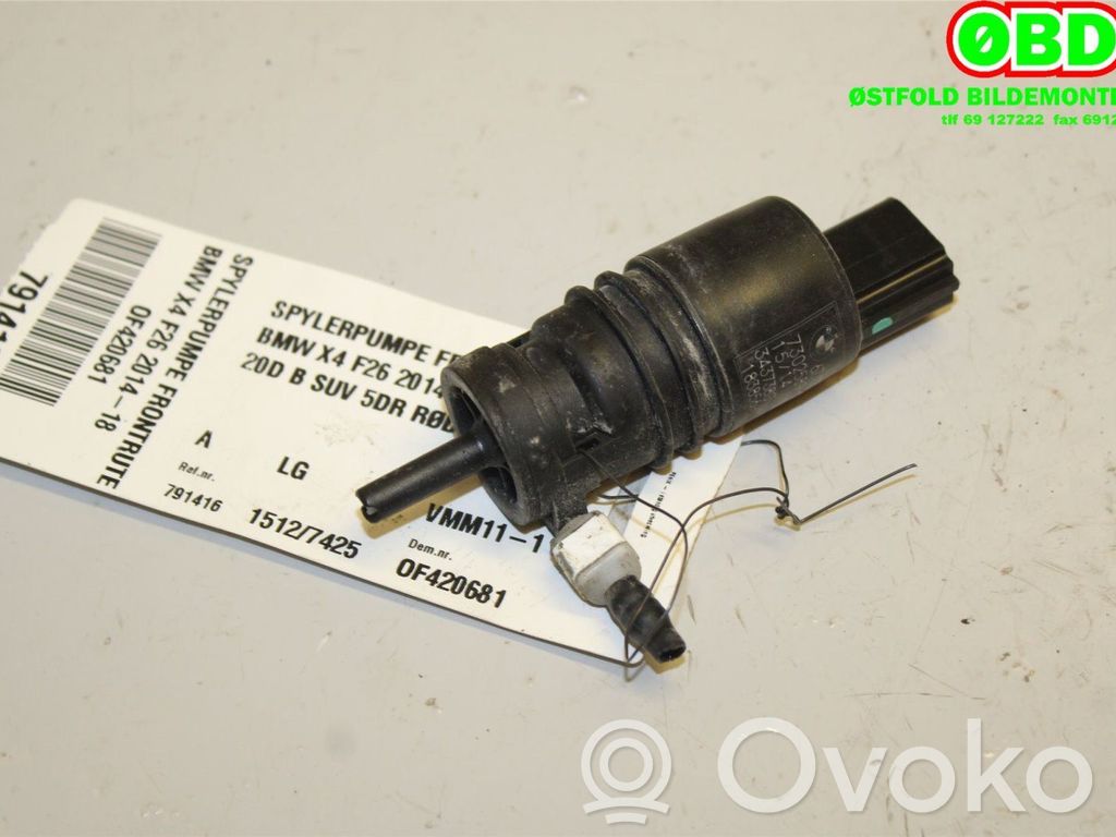 BMW X4 F26 Pompe de lave-glace de pare-brise