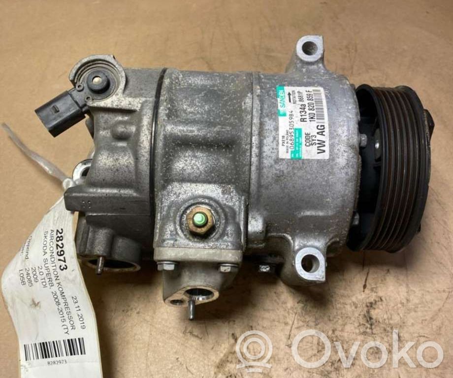 Skoda Superb B6 (3T) Air conditioning (A/C) compressor (pump) 