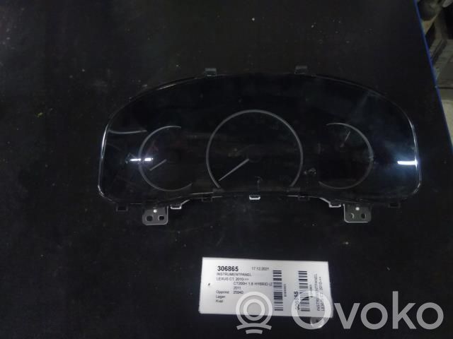 Lexus CT 200H Compteur de vitesse tableau de bord