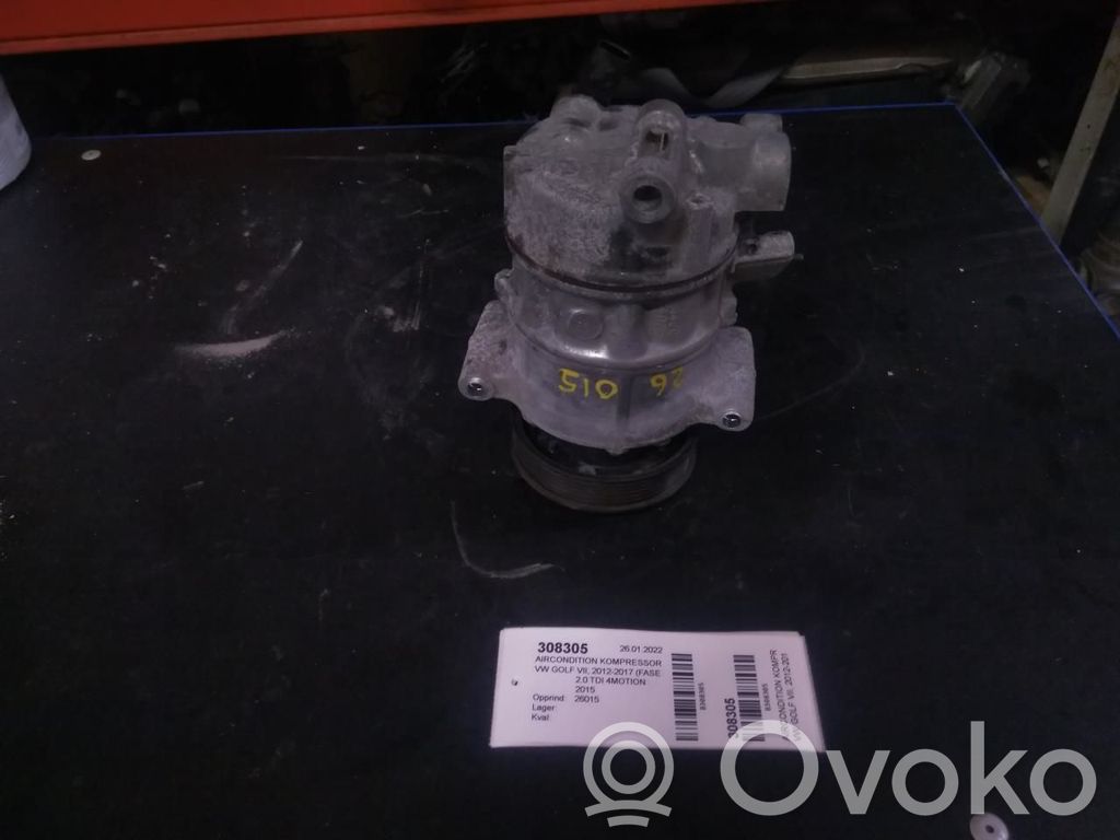 Volkswagen Golf VII Compressore aria condizionata (A/C) (pompa) 