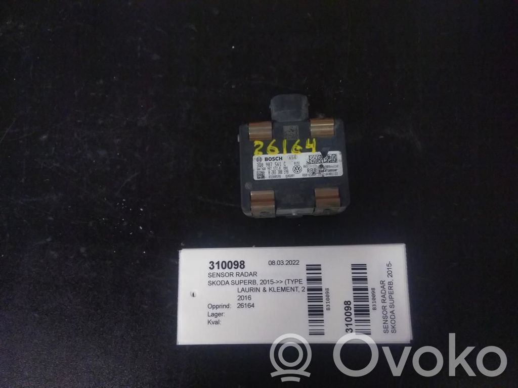 Skoda Superb B8 (3V) Sensore radar Distronic 