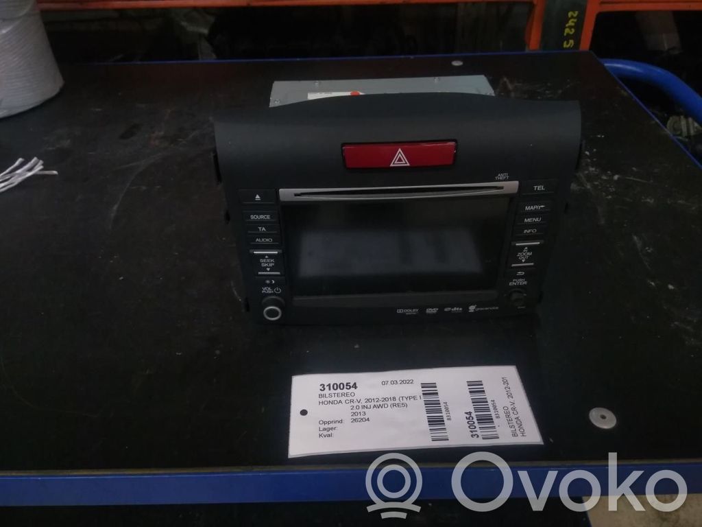 Honda CR-V Panel / Radioodtwarzacz CD/DVD/GPS 