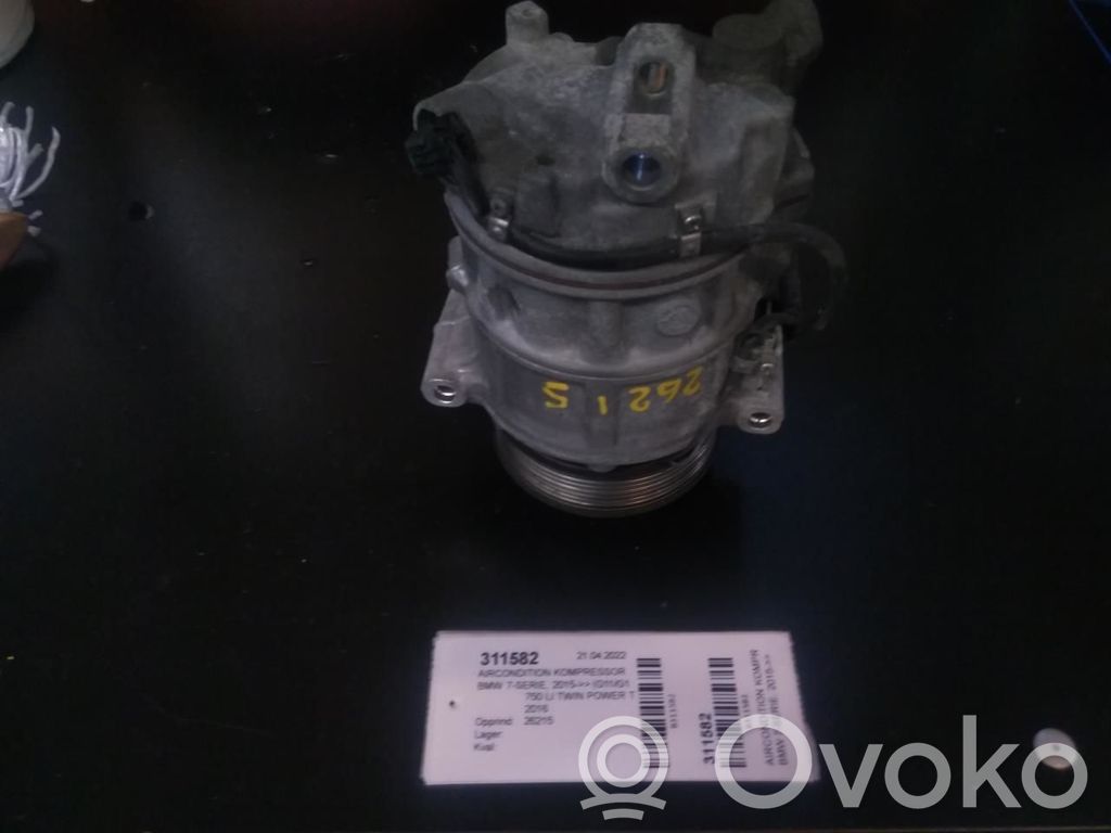 BMW 7 G11 G12 Kompresor / Sprężarka klimatyzacji A/C 