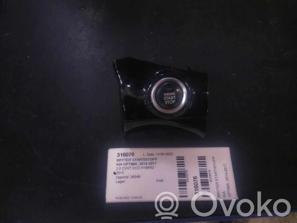 KIA Optima Engine start stop button switch 