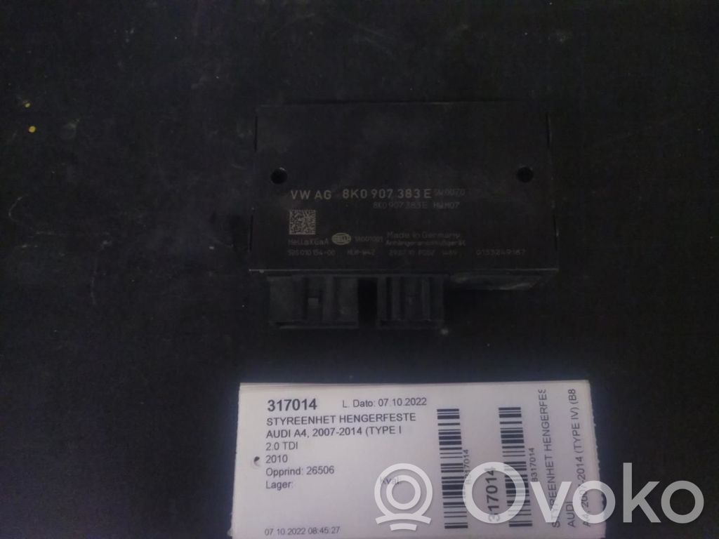 Audi A4 S4 B8 8K Centralina/modulo rimorchio barra di traino 