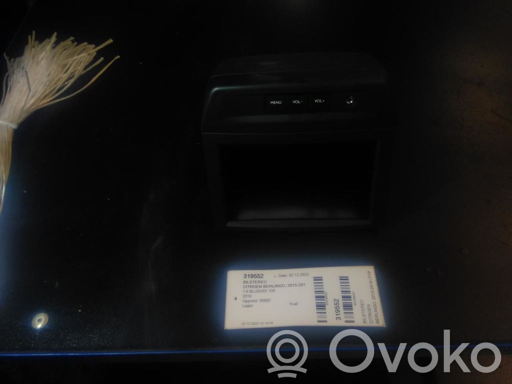 Citroen Berlingo Panel / Radioodtwarzacz CD/DVD/GPS