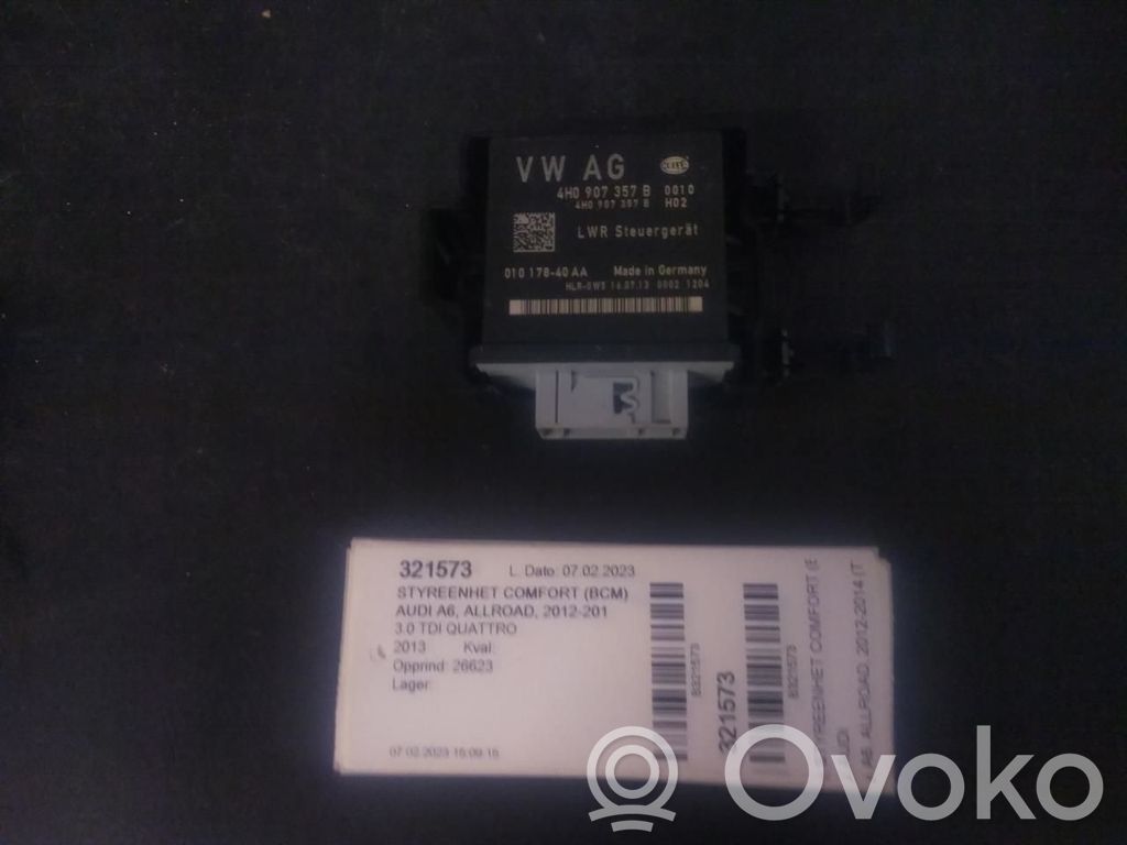 Modul de control caroserie central   4H0907357B,01017840AA,01017840AA,4H0907357B
