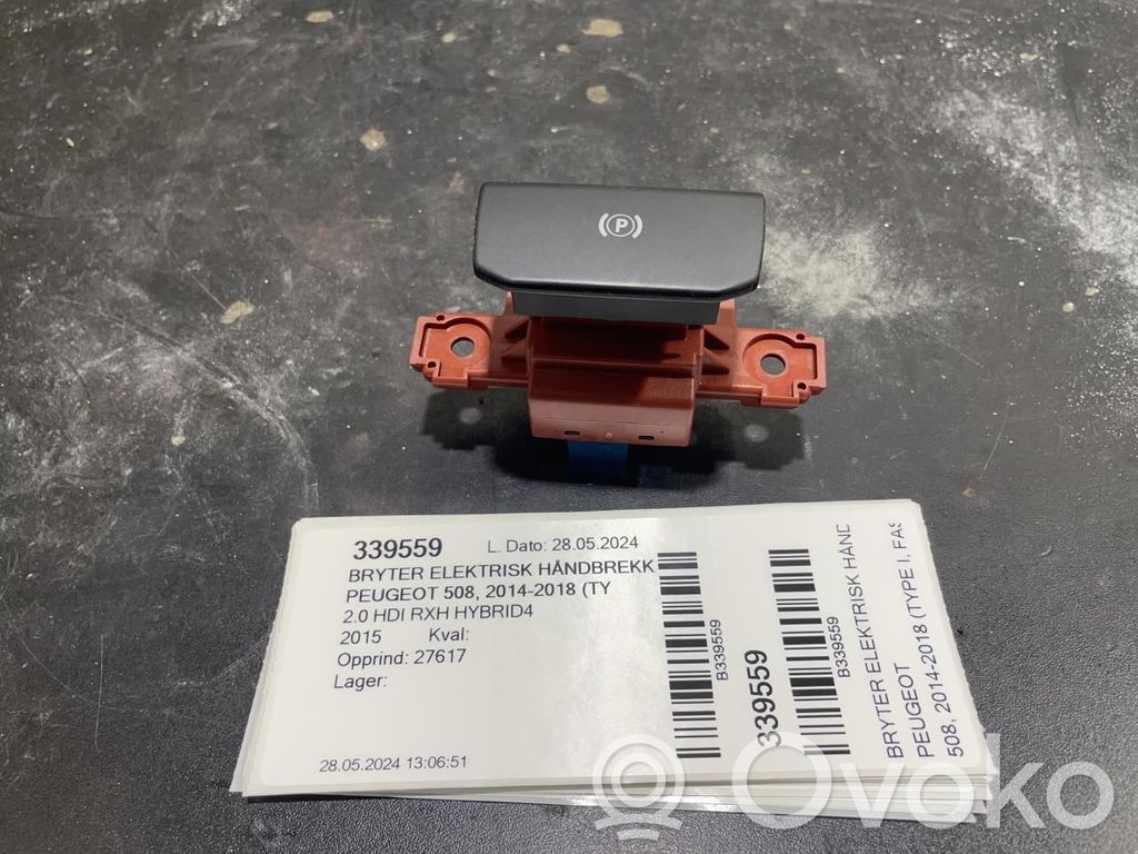 Peugeot 508 Przycisk / Włącznik hamulca ręcznego 