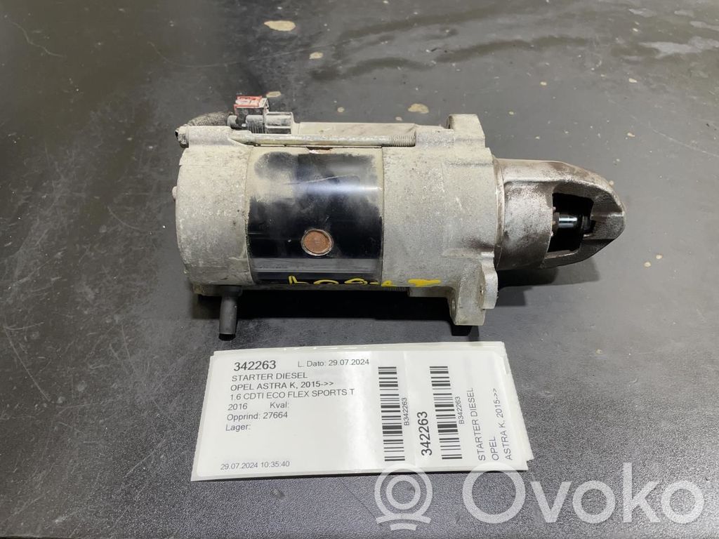 Opel Astra K Motorino d’avviamento 