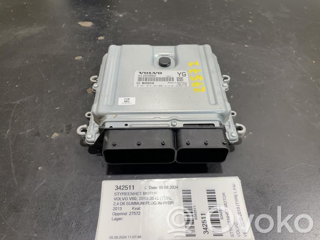 Volvo V60 Unité de commande, module ECU de moteur 