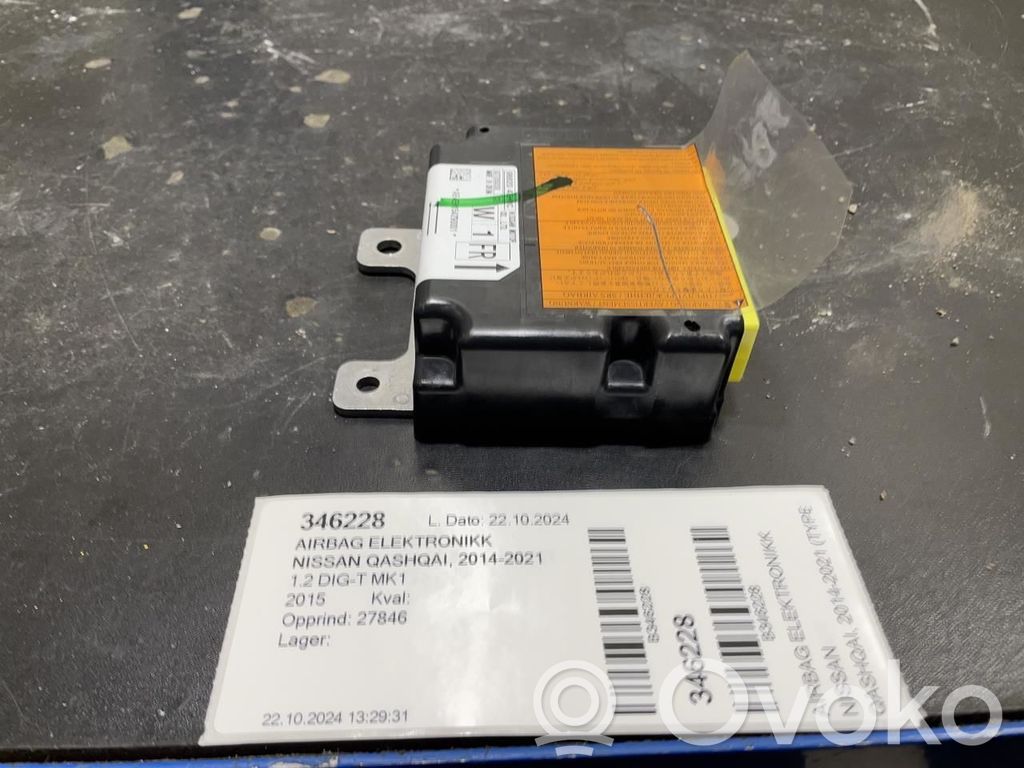 Nissan Qashqai Unitate/modul de comandă airbaguri 