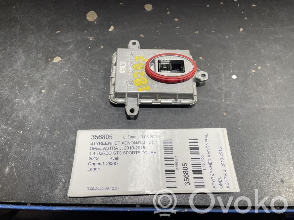 Opel Astra J Unité de commande / module Xénon 
