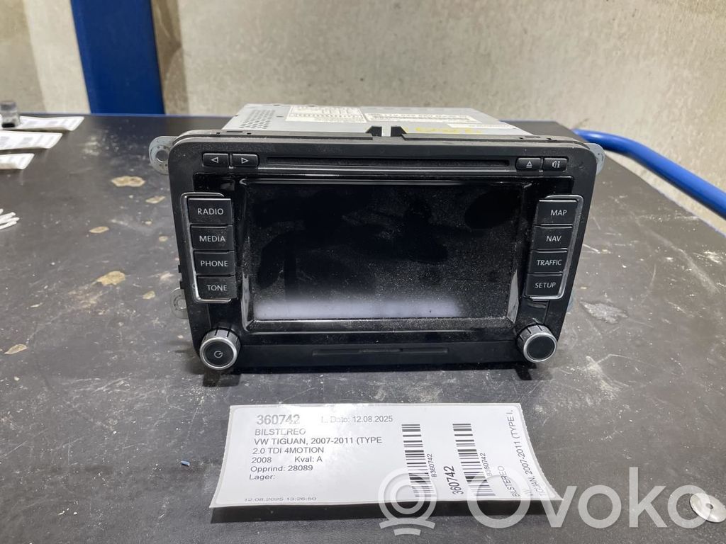 Volkswagen Tiguan Panel / Radioodtwarzacz CD/DVD/GPS