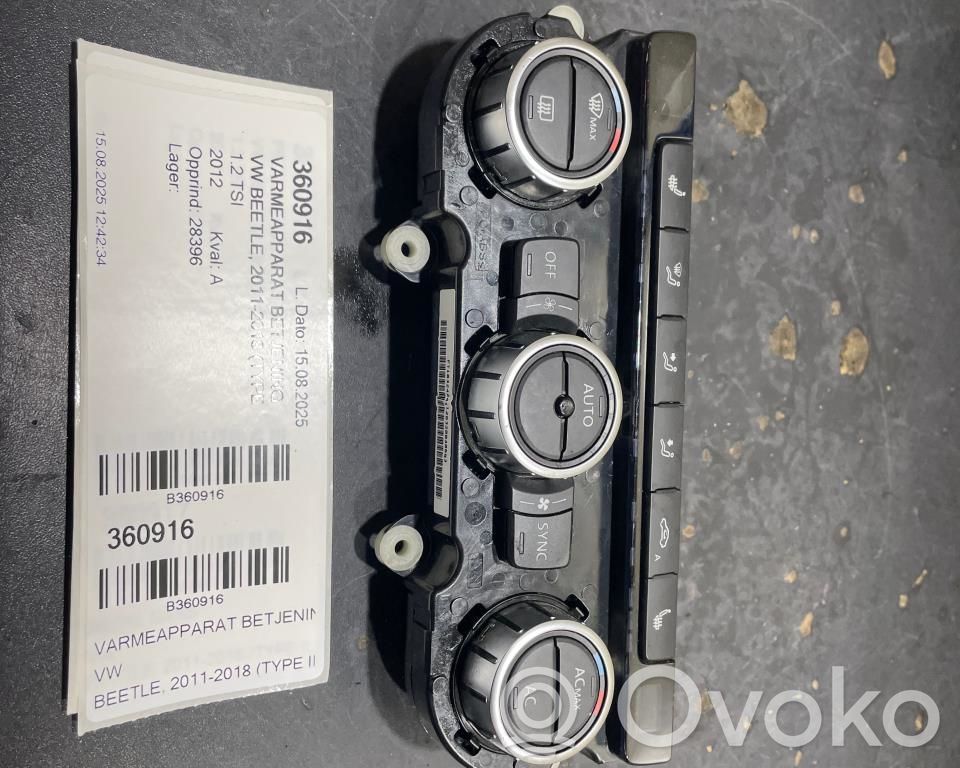 Volkswagen Beetle A5 Mascherina climatizzatore/regolatore riscaldamento 