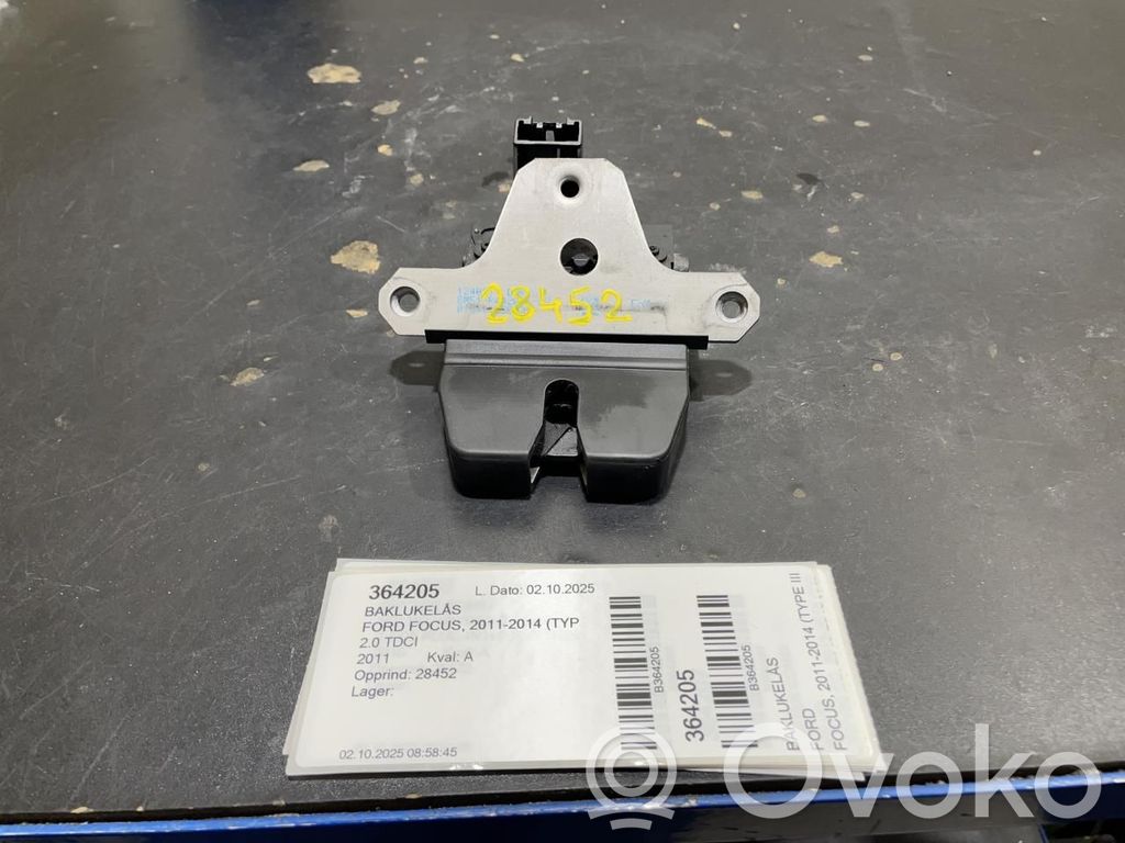 Ford Focus Loquet de verrouillage de hayon 