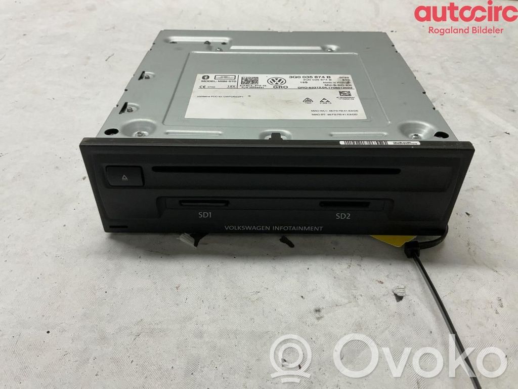 Volkswagen PASSAT B8 Unità principale autoradio/CD/DVD/GPS 
