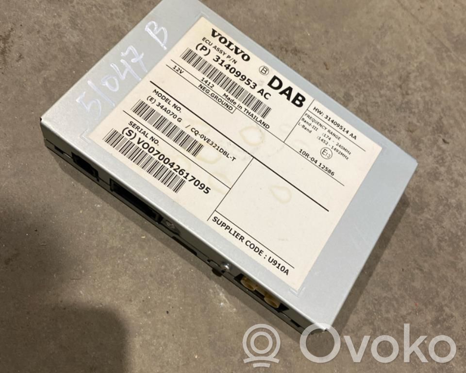 Volvo V40 Unité de contrôle son HiFi Audio 