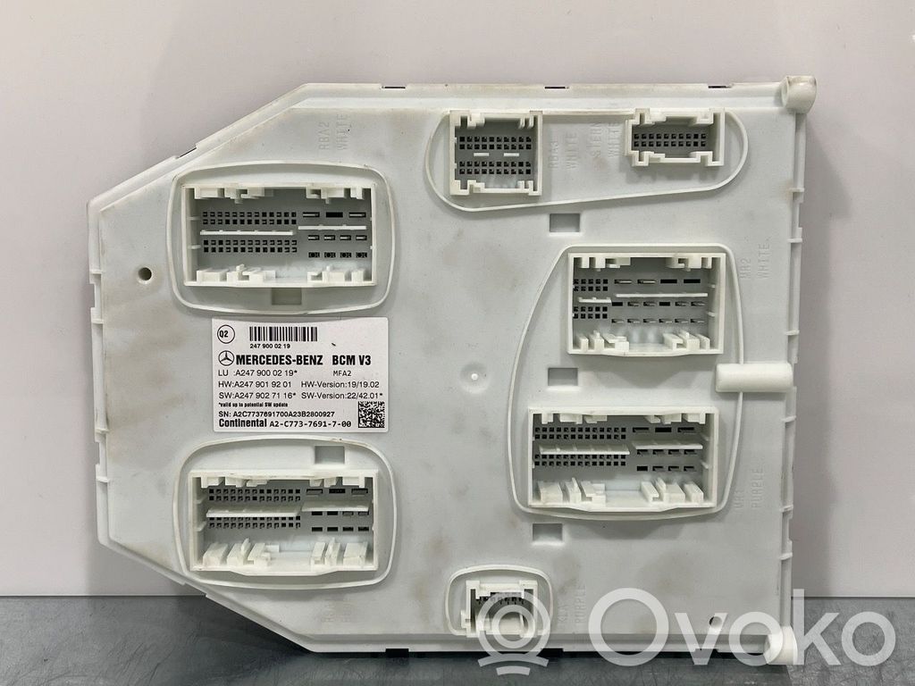 Mercedes-Benz EQA Module de contrôle carrosserie centrale 