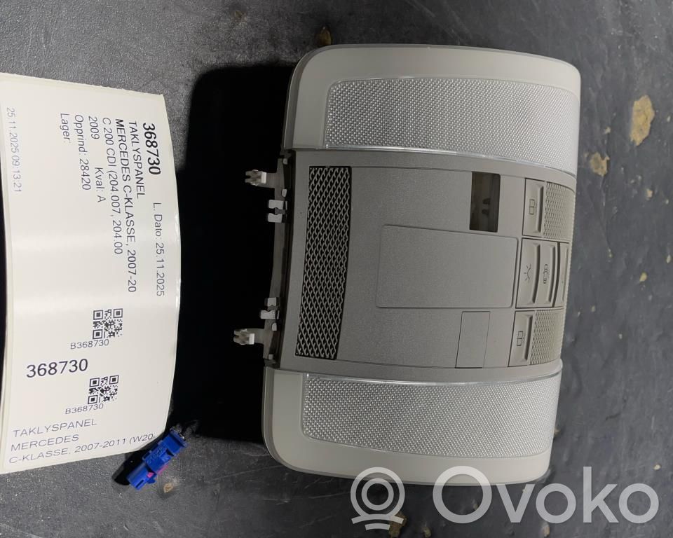 Mercedes-Benz C W204 Interruttore di regolazione dell’illuminazione del quadro 