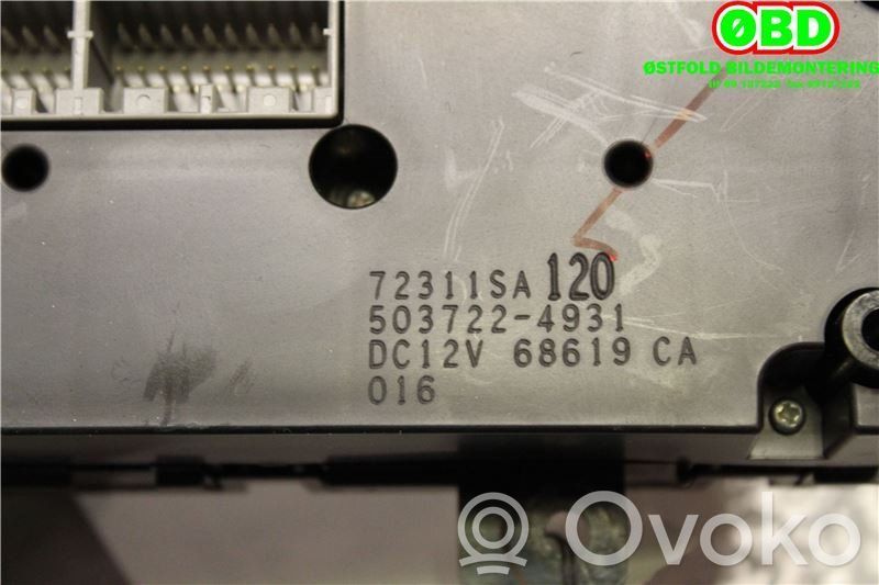Subaru Forester SG Mascherina climatizzatore/regolatore riscaldamento 