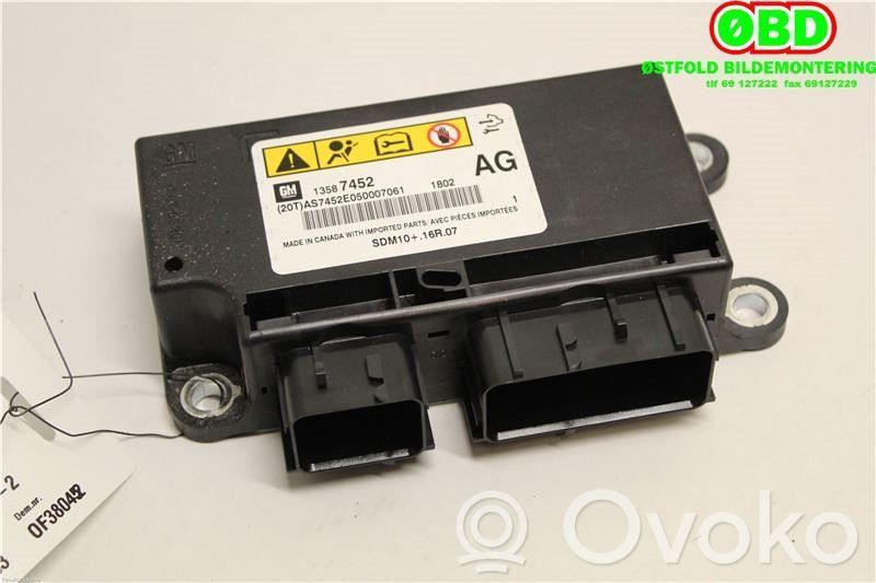 Opel Ampera Airbag control unit/module 