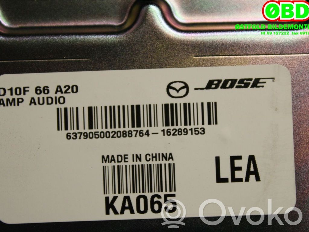 Mazda CX-3 Sound amplifier 