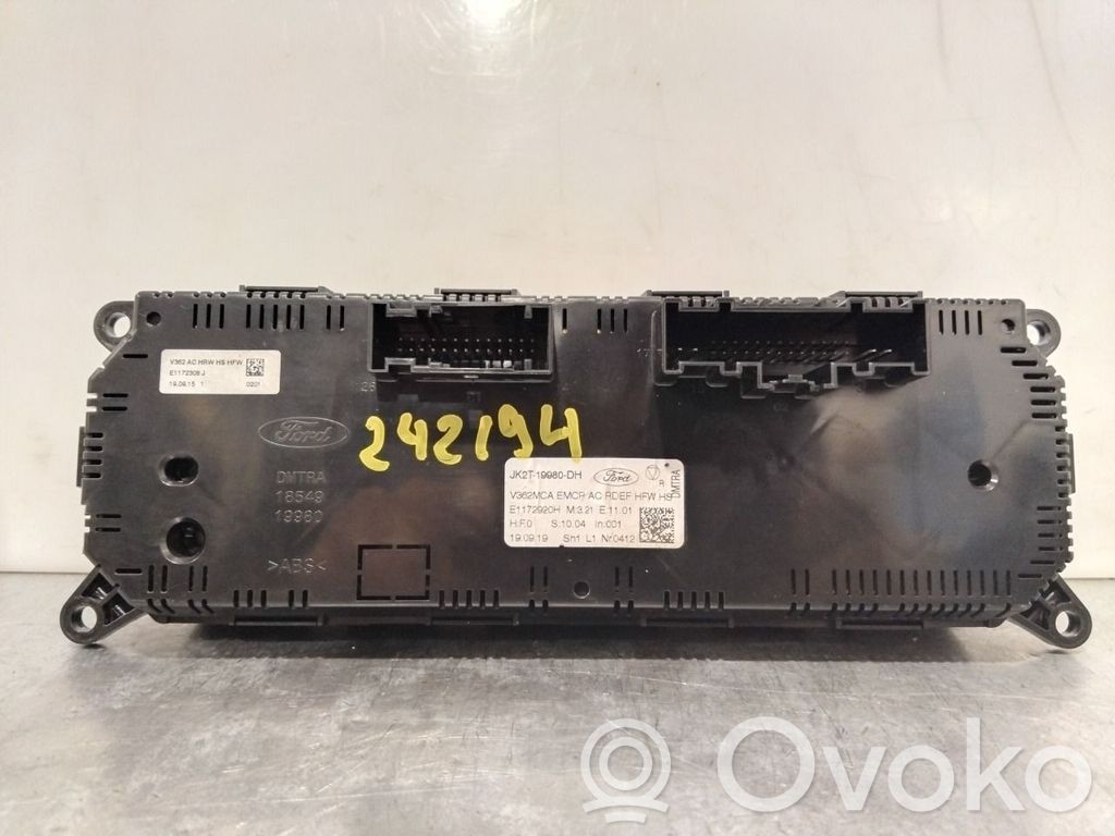 Ford Transit Custom Console centrale, commande chauffage/clim 